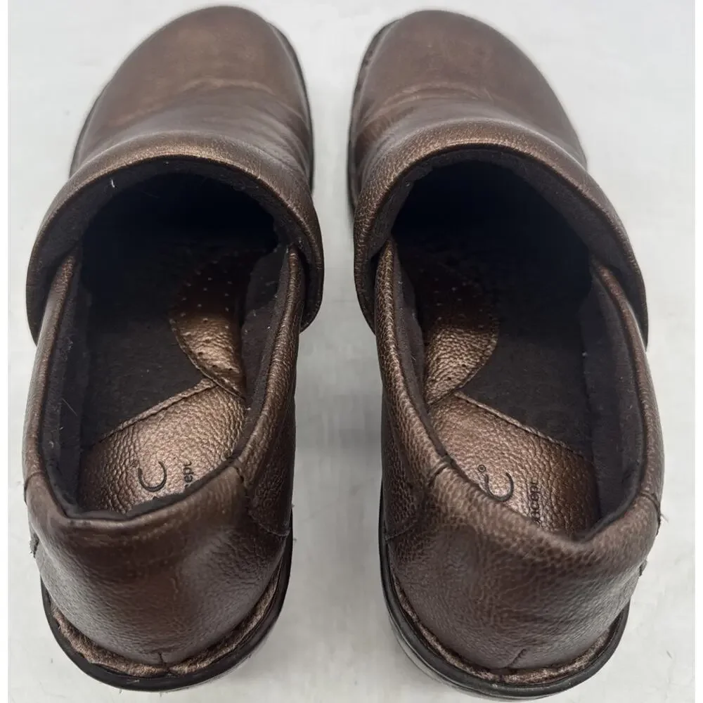 BOC‎ Women's Clog Peggy Slip On Shoe Size 8 Gold Metallic